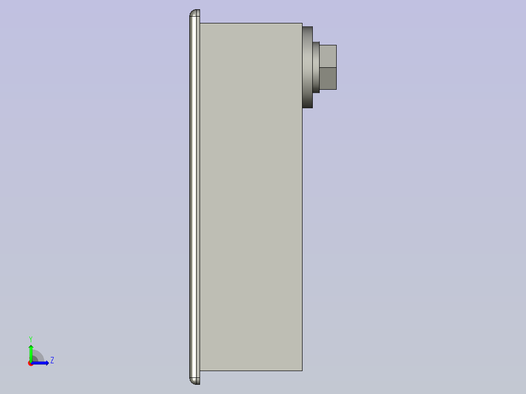 CZXD-MS713门锁B(默认)-1-F左视图