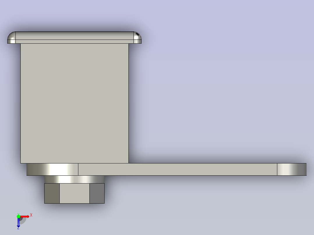 CZXD-MS713门锁B(默认)-1-F俯视图