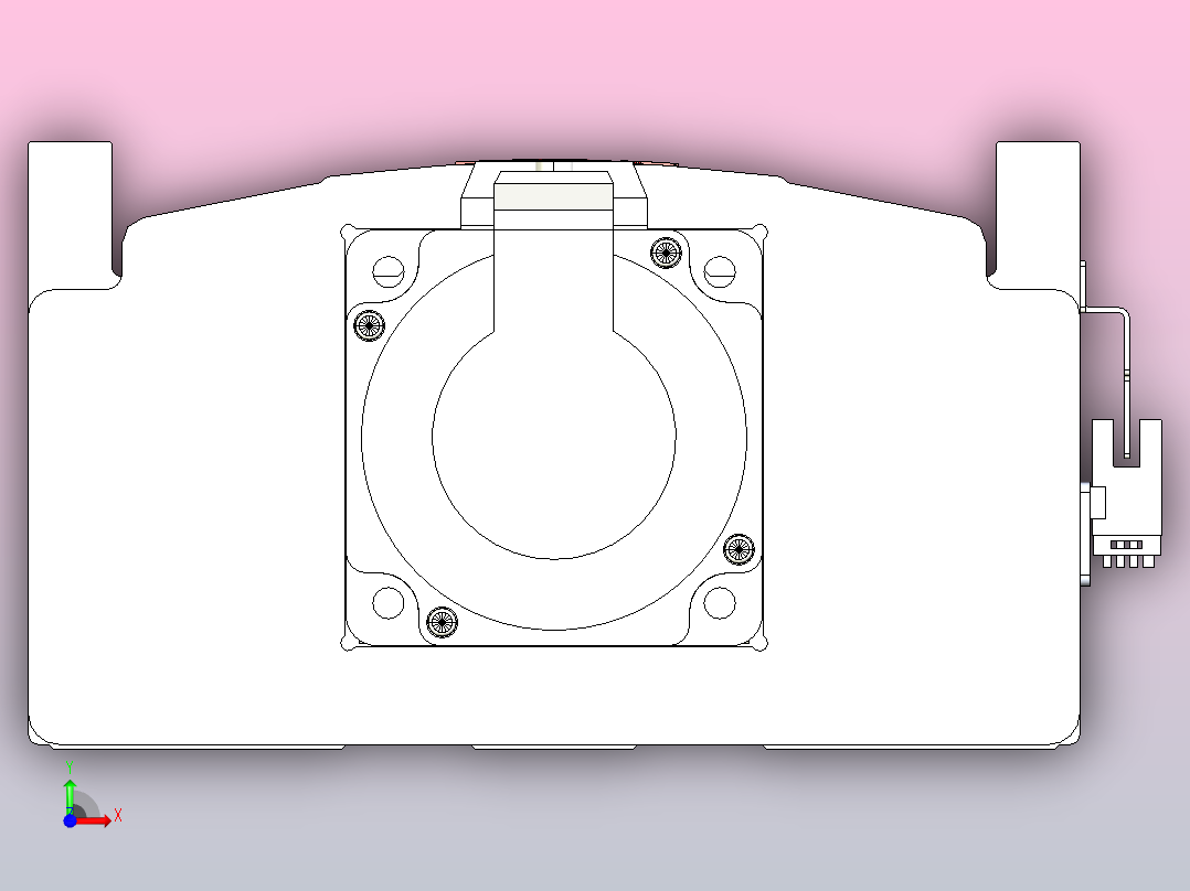 日规模组半封闭丝杆TPA-HNR-202D-2510C-L200-M-Y-P75-N3前视图
