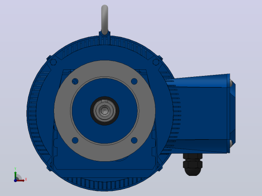 RF27法兰轴伸式安装斜齿轮减速机RF27-Y2.2-4P-100-M1-0°-Φ140前视缩略图