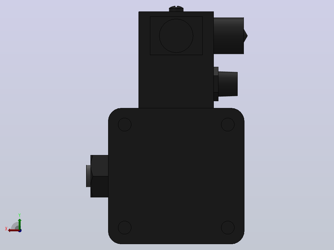10A-5(V)系列带阀气缸(带阀型自己保持式)[10A-5(V) (Ⅱ) SD 50 B 300 A 5]后视图