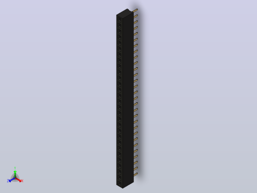 母针头Female_Header_1x29_P2.0_H4.3_straight.step