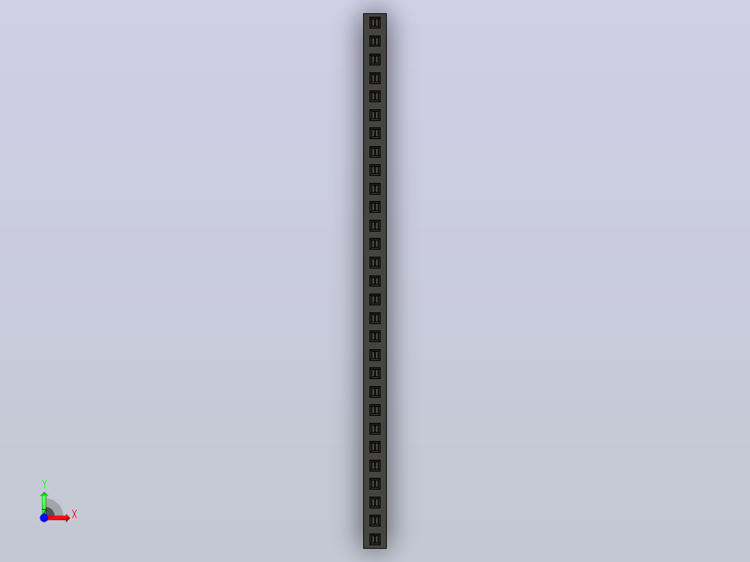 母针头Female_Header_1x29_P2.0_H4.3_straight.step前视图