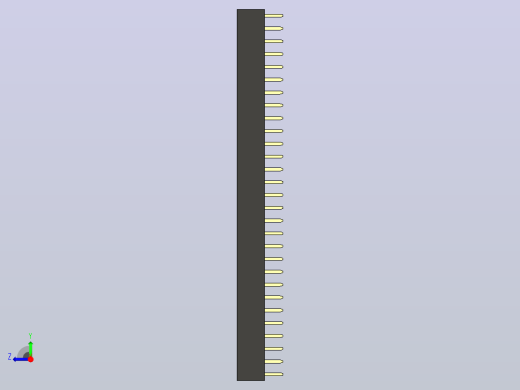 母针头Female_Header_1x29_P2.0_H4.3_straight.step右视缩略图