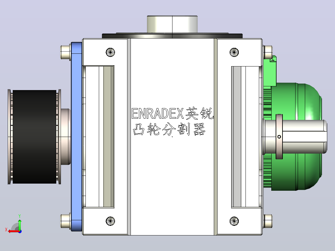 ER-RU180DF英锐凸轮分割器全套3D图档后视图