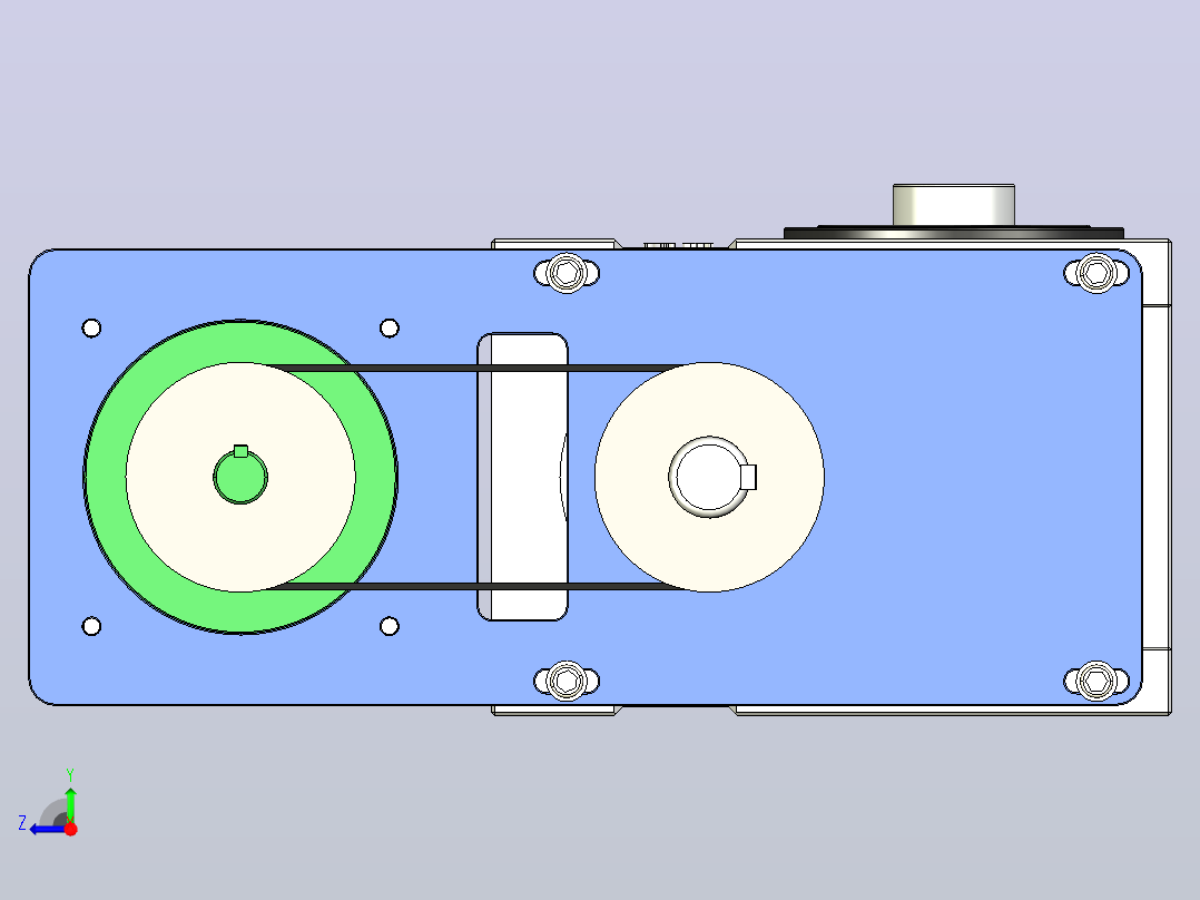 ER-RU180DF英锐凸轮分割器全套3D图档右视图