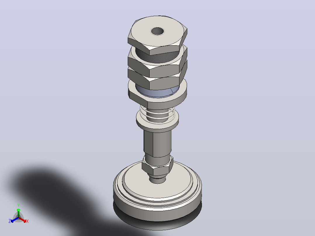 PUTSB 60~100摇摆型真空吸盘[PUTSB-60-10-N]主视图