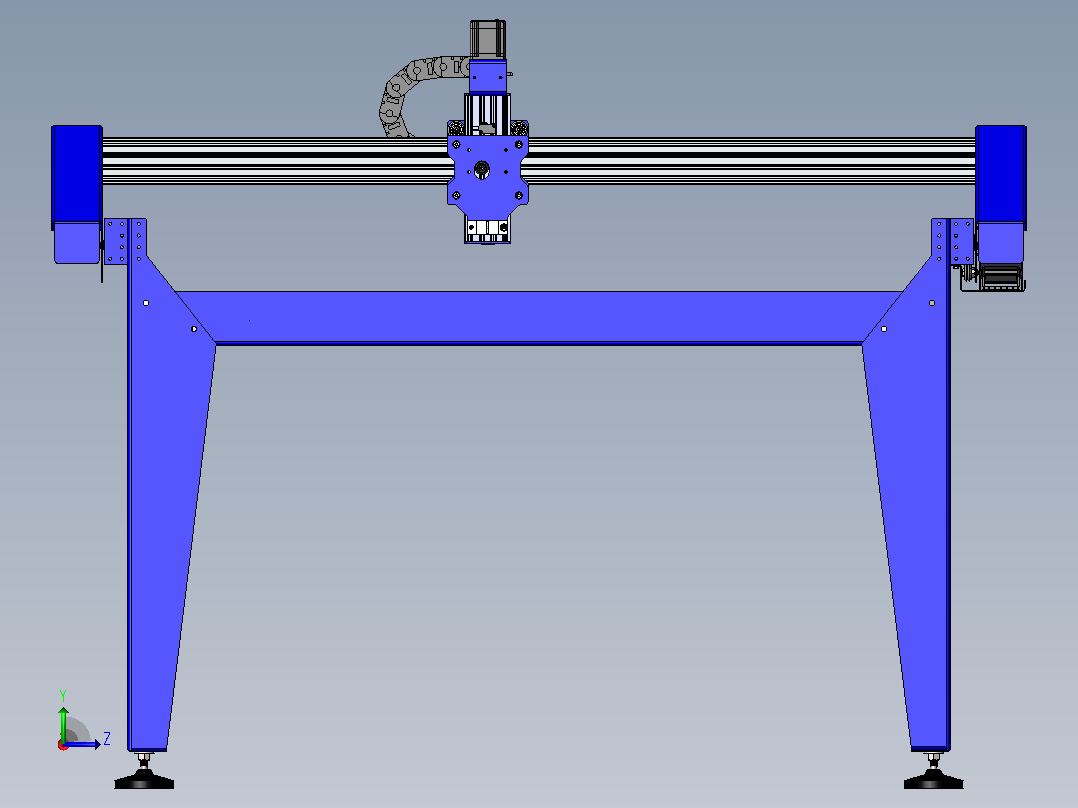 Iplasma 5.0 4X4 CNC 等离子切割机左视图