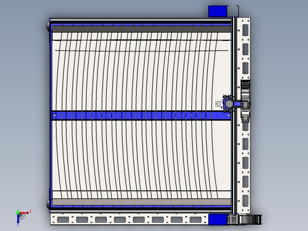Iplasma 5.0 4X4 CNC 等离子切割机俯视图