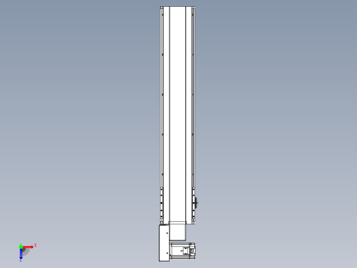 皮带直线轴半封闭可选导轨TPA-HNB-175D-140-L800-ML-C-P75-N3俯视缩略图