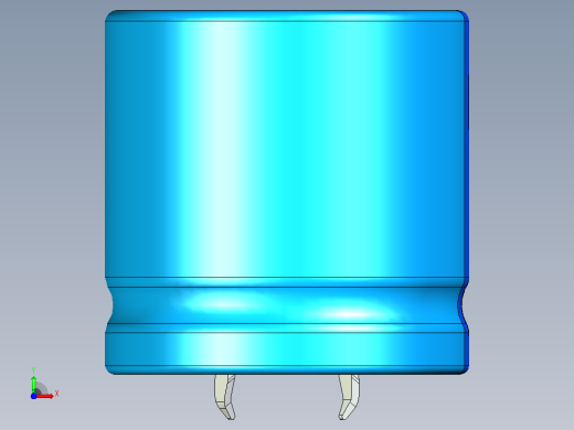 30 x30蓝色BLUE1底片电解电容器前视缩略图