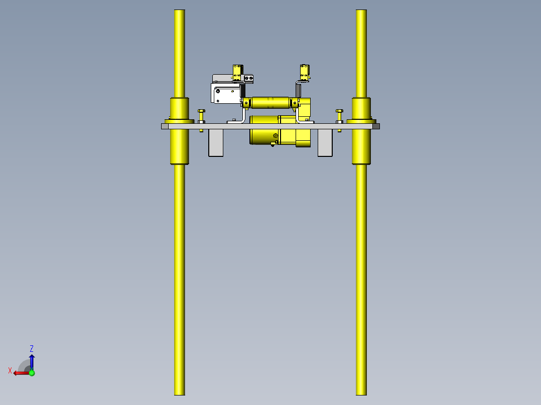 搬运线升降机构后视图
