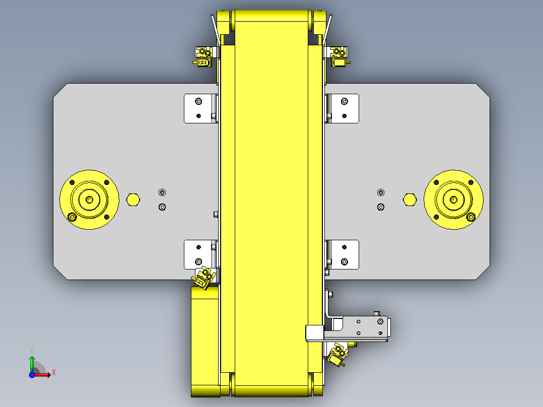 搬运线升降机构俯视图