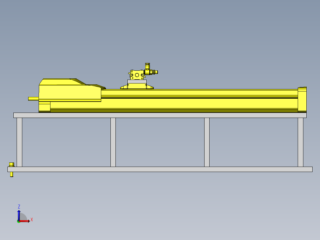 圆筒工件切断机构前视图