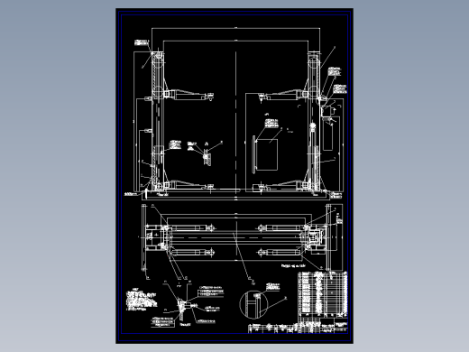 式双柱汽车举升机设计