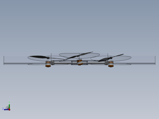 solidworks tricopter飞机原型右视缩略图