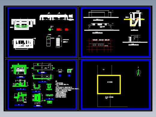 建筑面积17平的全封闭砖混结构旱厕详细施工CAD图纸厕所