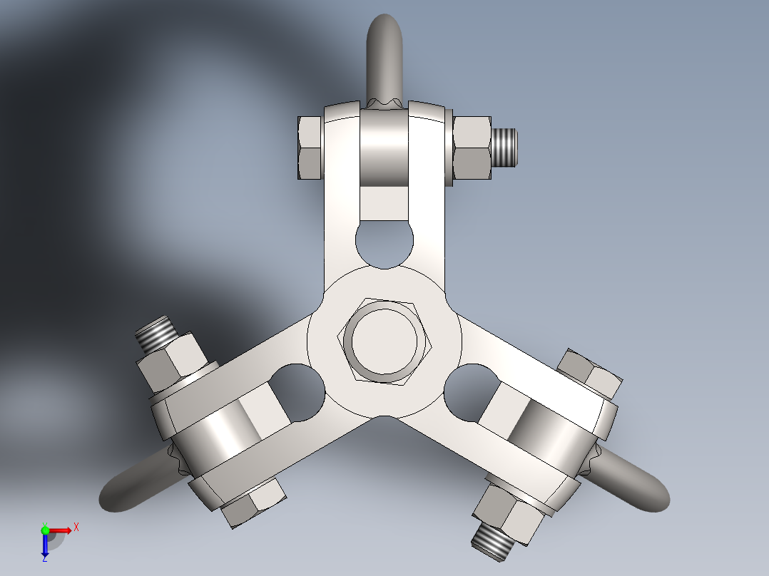 轴承拉拔器俯视图