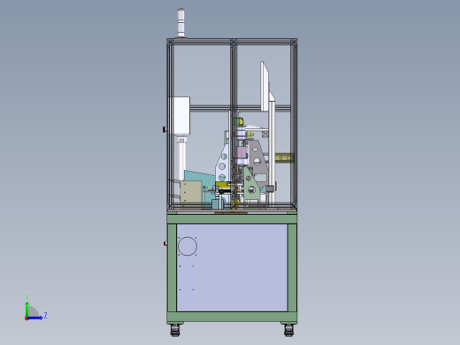 ZDH-BAOZ-006 电感字符极性检测及包装机械设备3D模型左视缩略图