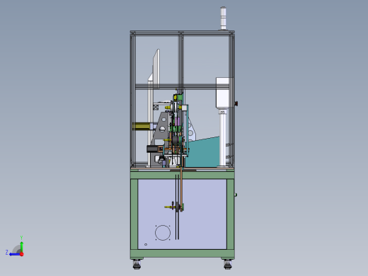ZDH-BAOZ-006 电感字符极性检测及包装机械设备3D模型右视缩略图