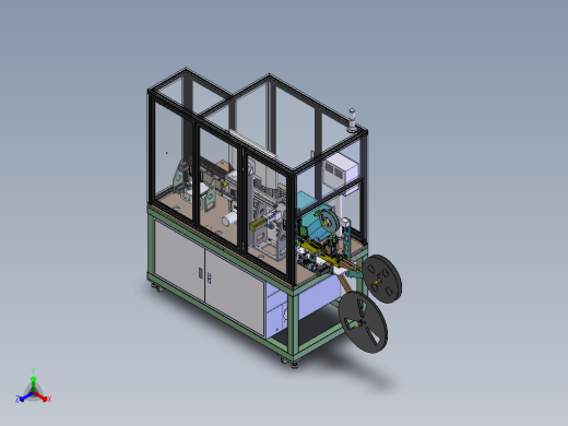 ZDH-BAOZ-006 电感字符极性检测及包装机械设备3D模型正等轴测缩略图