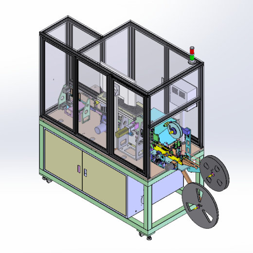 ZDH-BAOZ-006 电感字符极性检测及包装机械设备3D模型缩略图