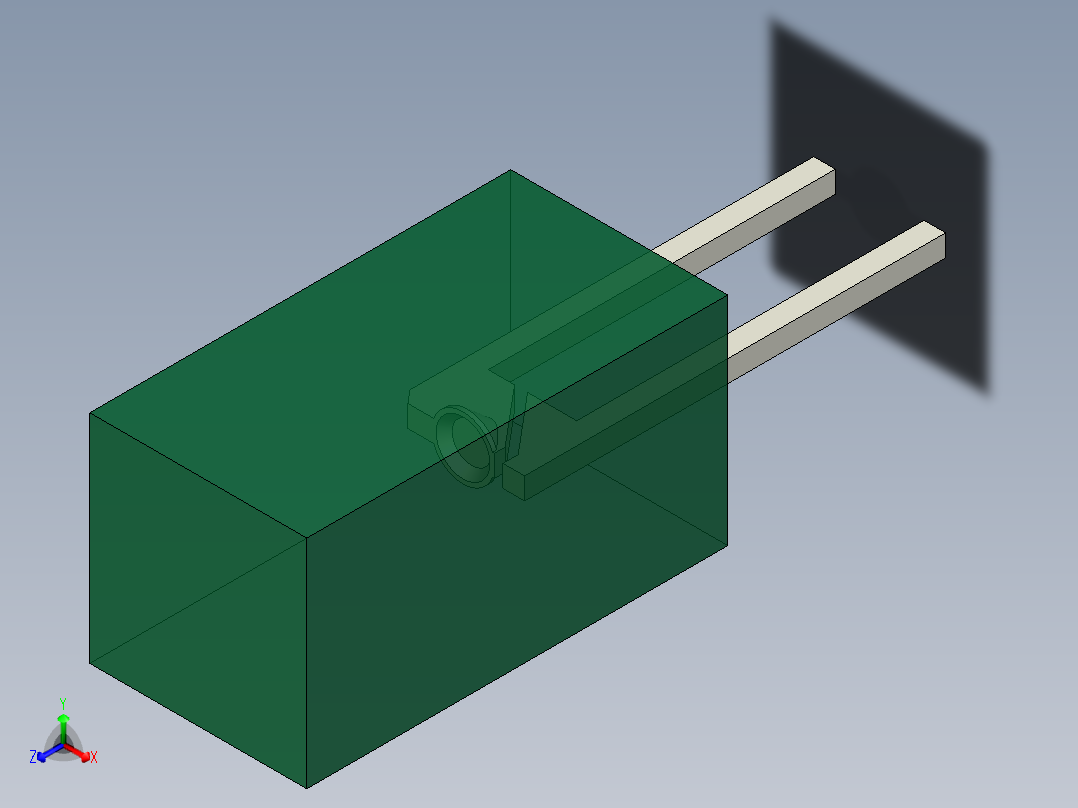LED_Square_Green1_5x5x9.7mm正等轴测图