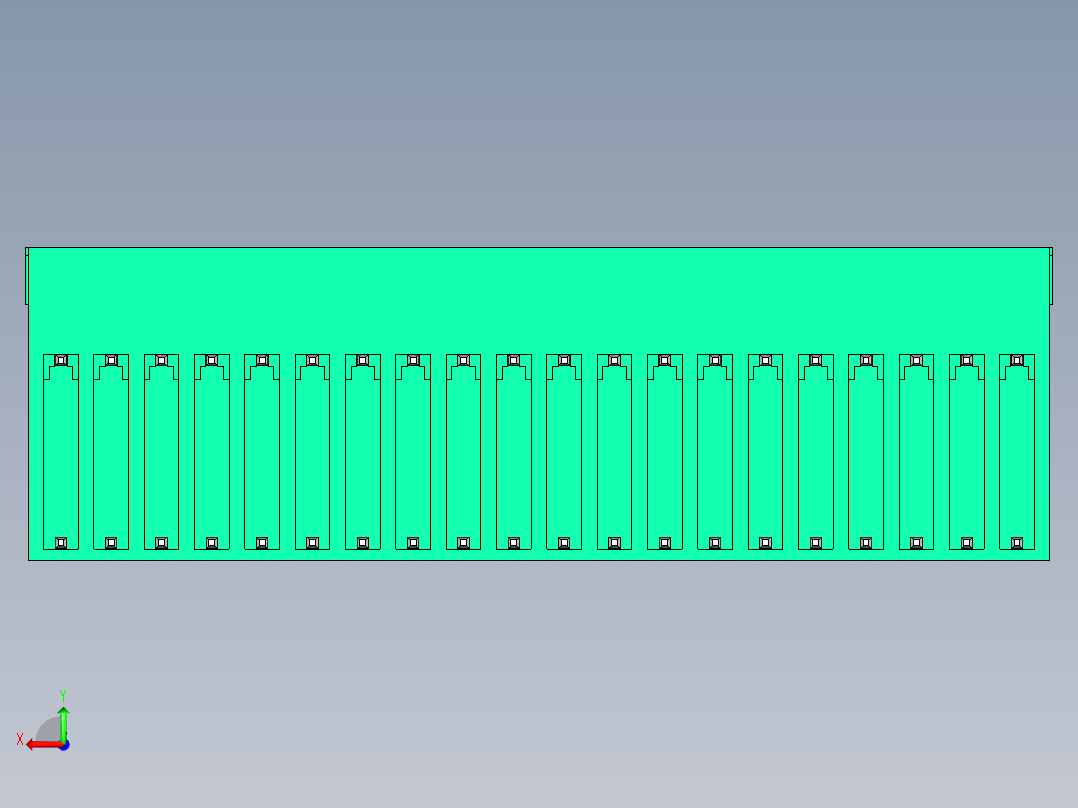 DEGSON 15EDG 系列 3.5mm 插拔式接线端子 FullPack-15EDGRH-3.5-40P-14-00AH后视图