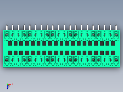 DEGSON 15EDG 系列 3.5mm 插拔式接线端子 FullPack-15EDGRH-3.5-40P-14-00AH俯视缩略图