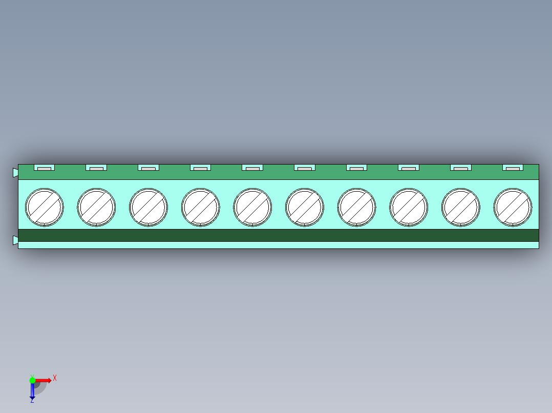 DG127-5.0-10P-4Y-00AH俯视图