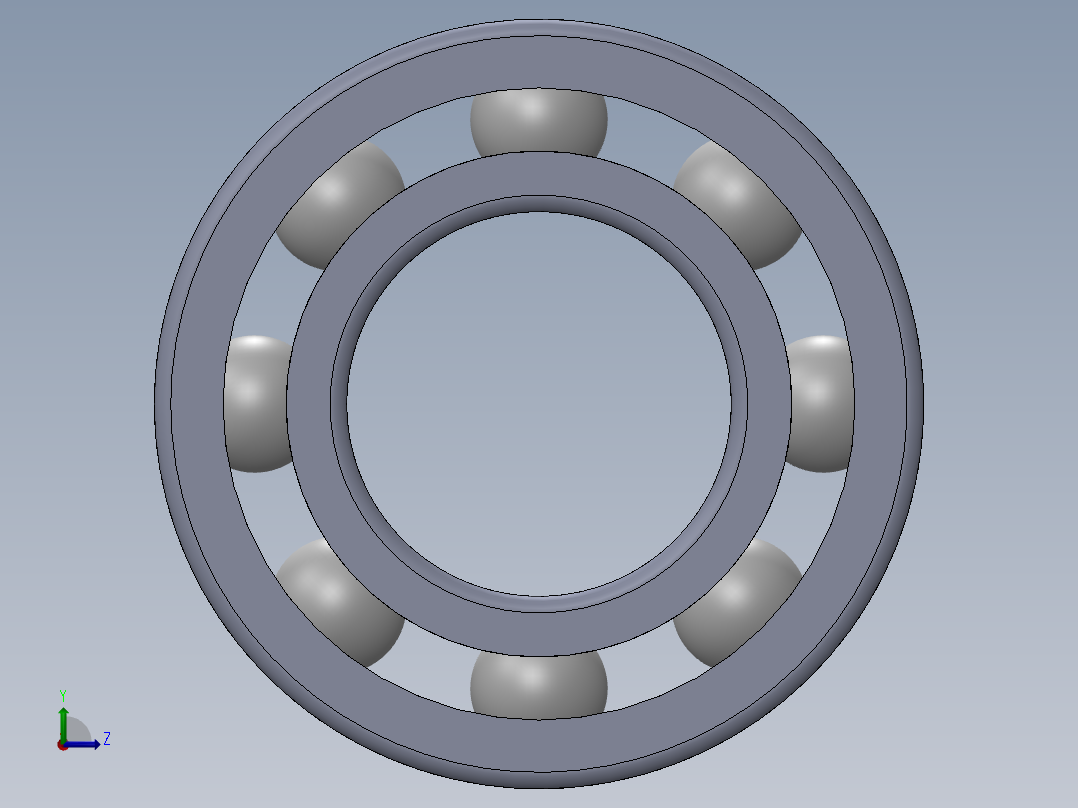 滚珠轴承-SKF BALL BEARING 618-7 7x14x3.5左视图