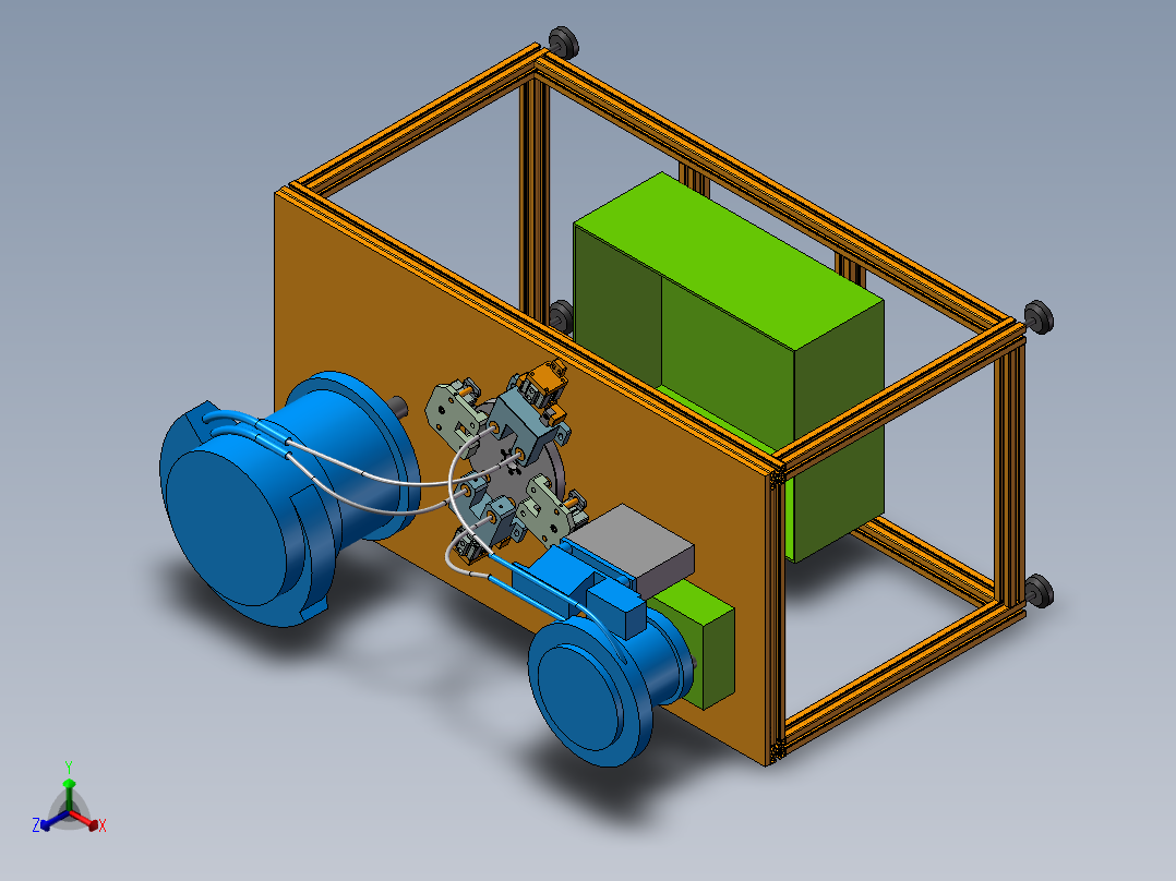双振动盘自动送料正等轴测图