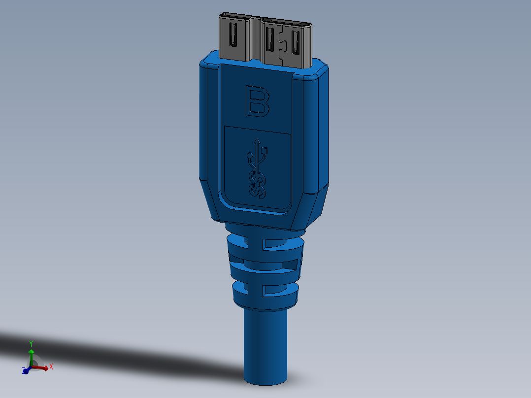 USB 3.0微型B插头