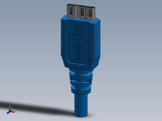 USB 3.0微型B插头