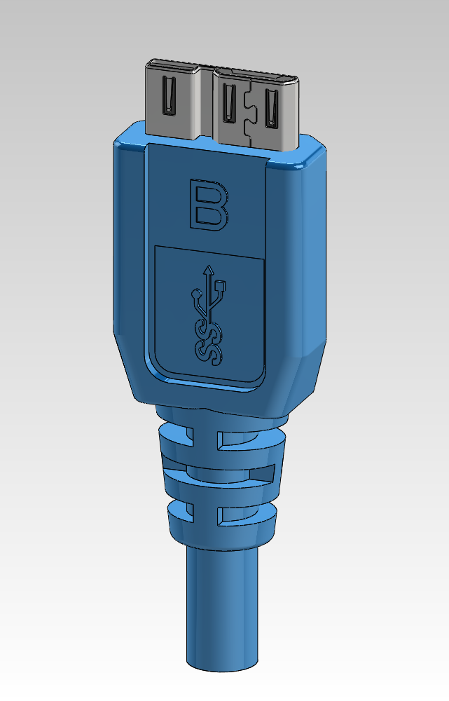 USB 3.0微型B插头