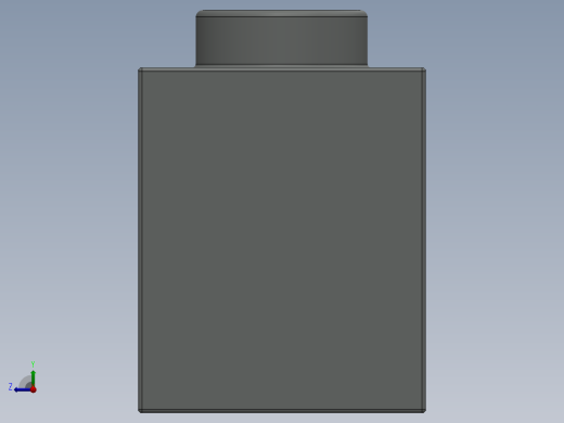 乐高机械组积木（横梁）-370202 Old Grey Technic Brick 1 x 8 with Holes右视缩略图