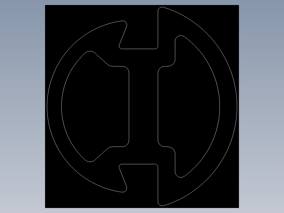 型材-BR 8 SLOT RUBBER SEALING STRIP 3842516598.DXF