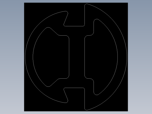 型材-BR 8 SLOT RUBBER SEALING STRIP 3842516598.DXF