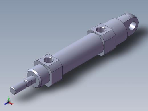S8 气缸正等轴测缩略图