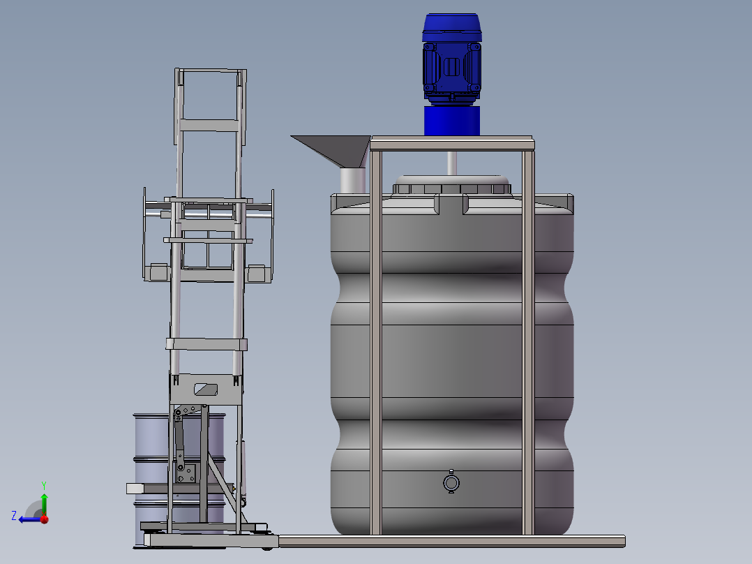 药剂投加器右视图