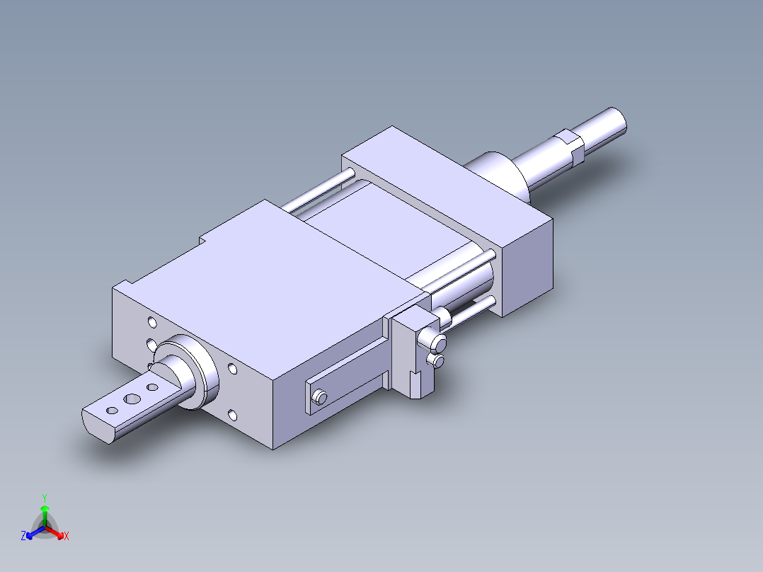 德克斯TUNKERS气缸数模SZK63 T12 A22 Z主视图
