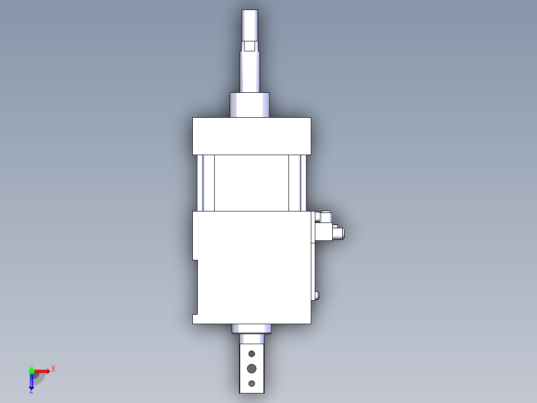 德克斯TUNKERS气缸数模SZK63 T12 A22 Z俯视图
