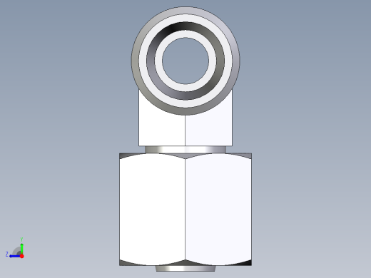 卡套式工业通用硬管接头EO_Swivel_nut_branch_tee_ET08LOMD71右视缩略图