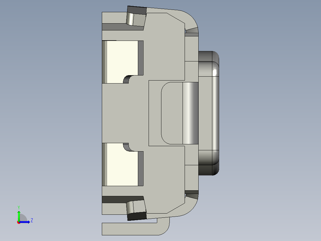 13.5㎜ x 2.9㎜ SMD轻触开关左视图