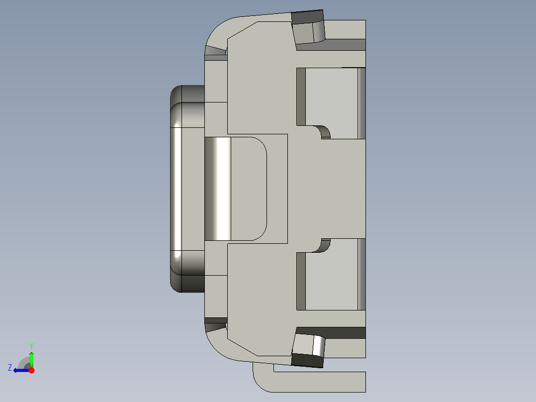 13.5㎜ x 2.9㎜ SMD轻触开关右视图