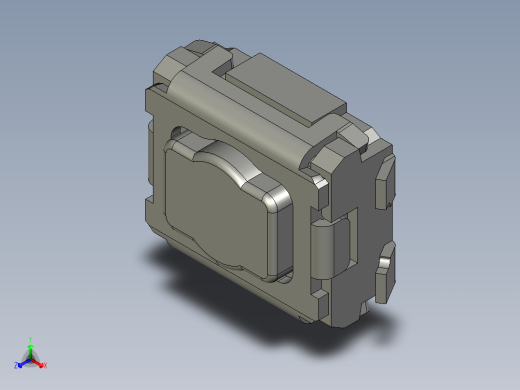 13.5㎜ x 2.9㎜ SMD轻触开关正等轴测缩略图