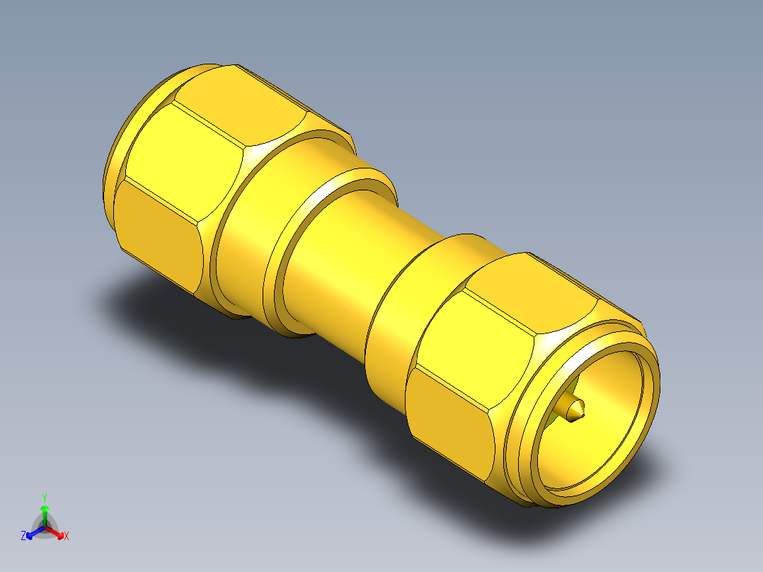 SMA接口58正等轴测图