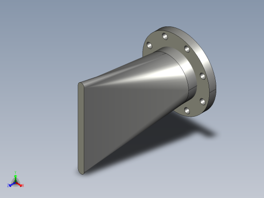 鸭嘴止回阀正等轴测缩略图