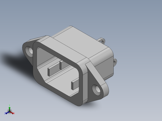 电源插座(1)正等轴测缩略图