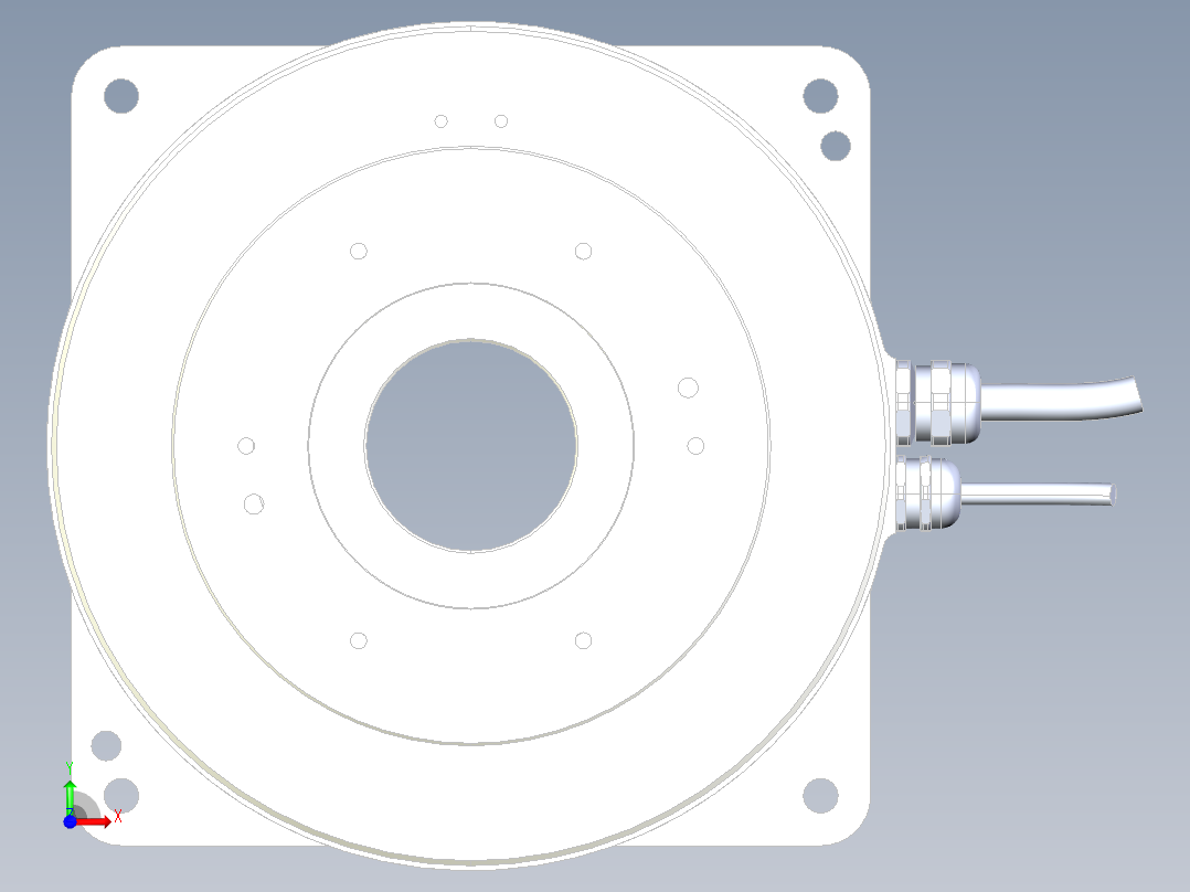 外径170的DD马达前视图
